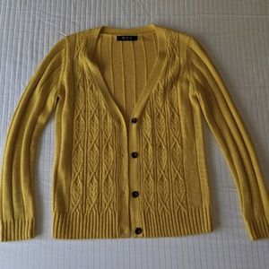 MAK Sweater | Yellow Cardigan